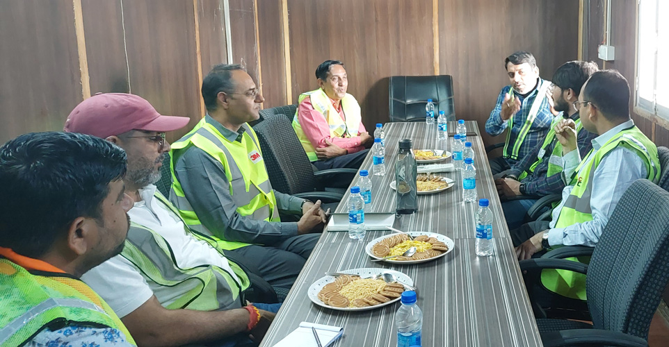 With the Joint Inspection Team for Inspection of SH 03 Bikaner to Sri Ganganagar